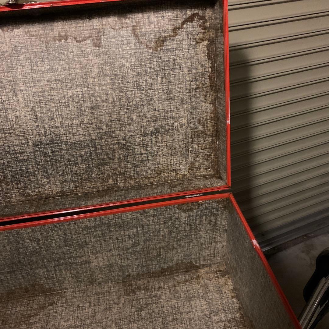 1970’sヴィンテージスチールサーフェイストランク　収納　インテリア　レトロ