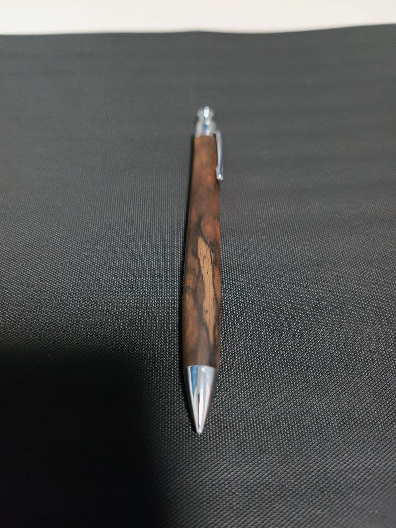 工房楔　黒柿　孔雀杢　木軸　シャーペン　 検索用　野原工芸　ボナンペン