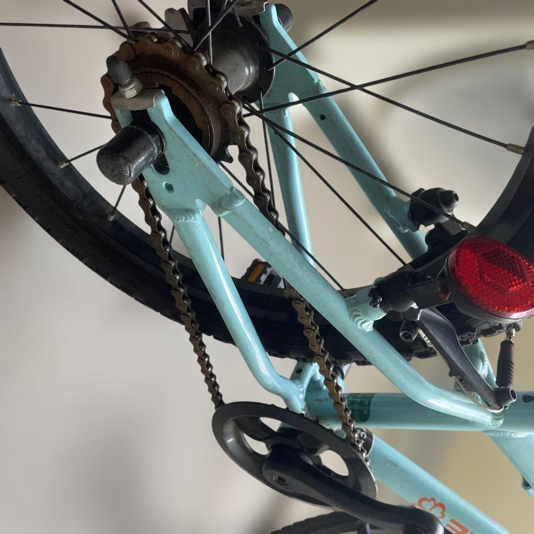 送料込み　ヨツバサイクル　ラムネブルー　18インチ