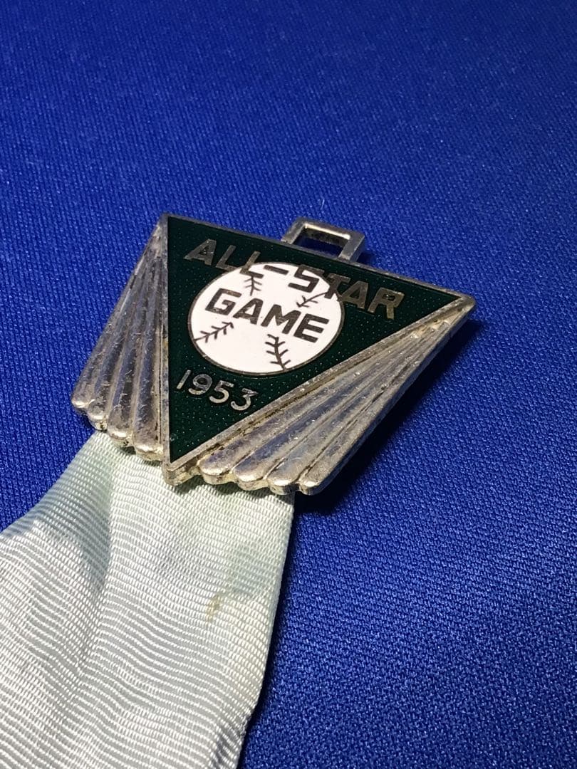◉稀少◉純銀製◉非売品◉1953年7月 オールスターゲーム 取材記者章◉