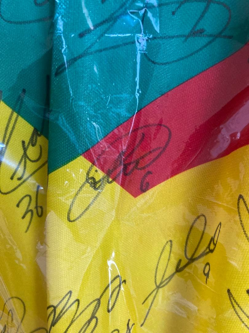 ジェフ千葉　ジェフユナイテッド市原　初期ユニフォーム　サイン入り