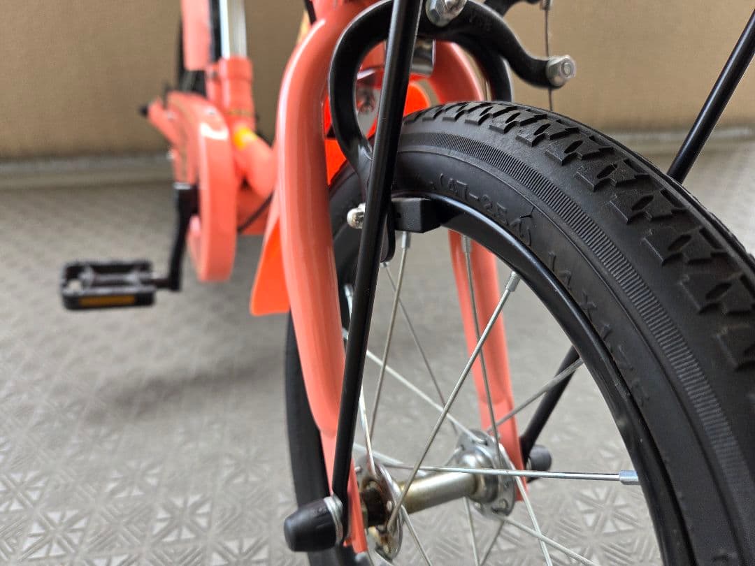 ピープル いきなり自転車 かじとり式 14インチ【ピュアローズ】