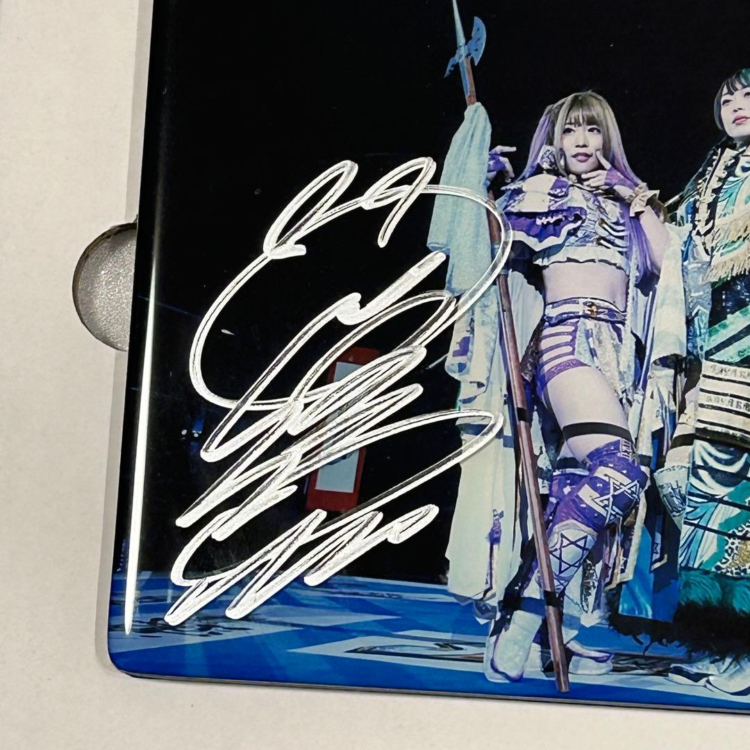中野たむ 上谷沙弥 直筆サイン入り クリスタルグラフィ スターダム