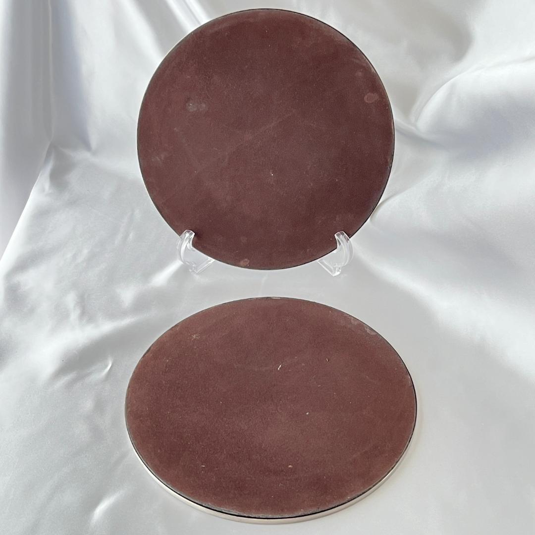 【英国】プレースマット 22cm 2枚【シルバープレート】大盤