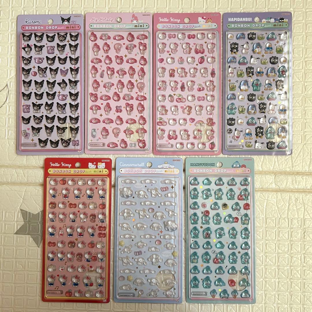 Sanrio ボンボンドロップシール ミニ　まとめ売り　　国内正規品　ボンドロ