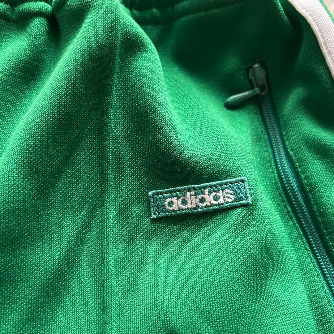 希少　70s アディダス 西ドイツ製 トラックパンツ 緑 5 デサント
