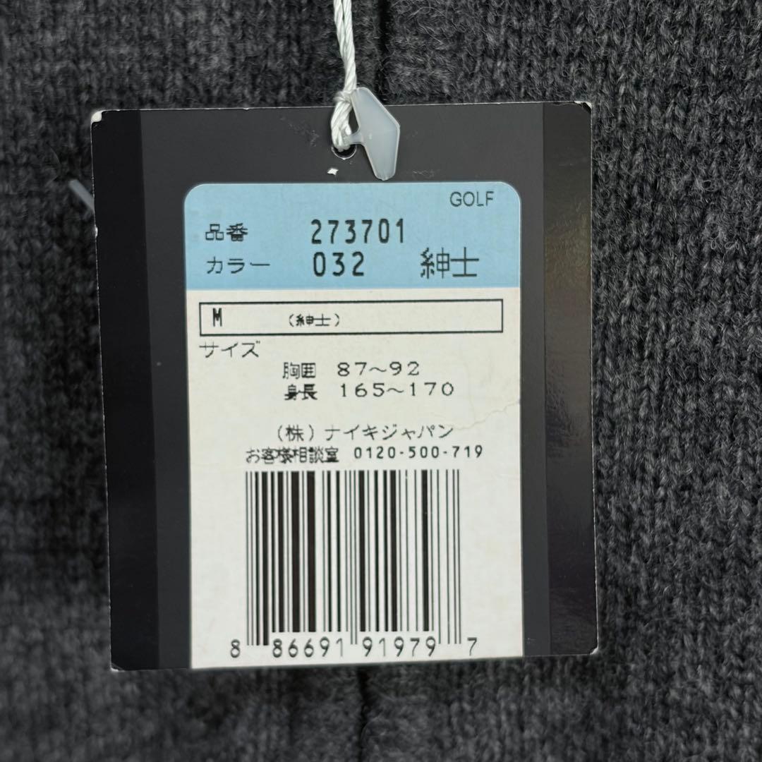 新品 ナイキNIKE golf ゴルフハーフジップ セーター ニット タグ付きM