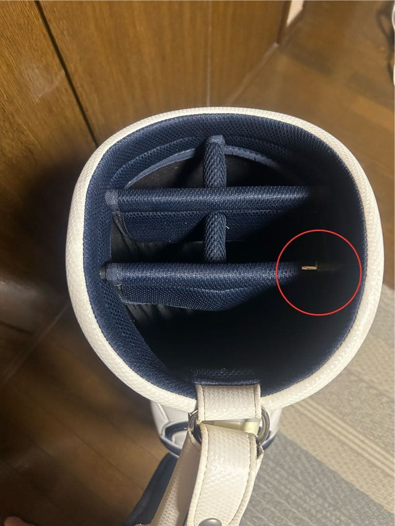 GLOIRE キャディバッグ ホワイト/ブルー