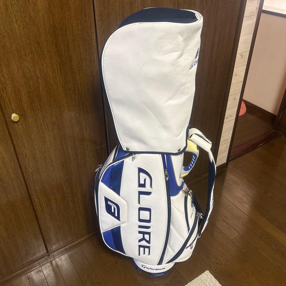 GLOIRE キャディバッグ ホワイト/ブルー