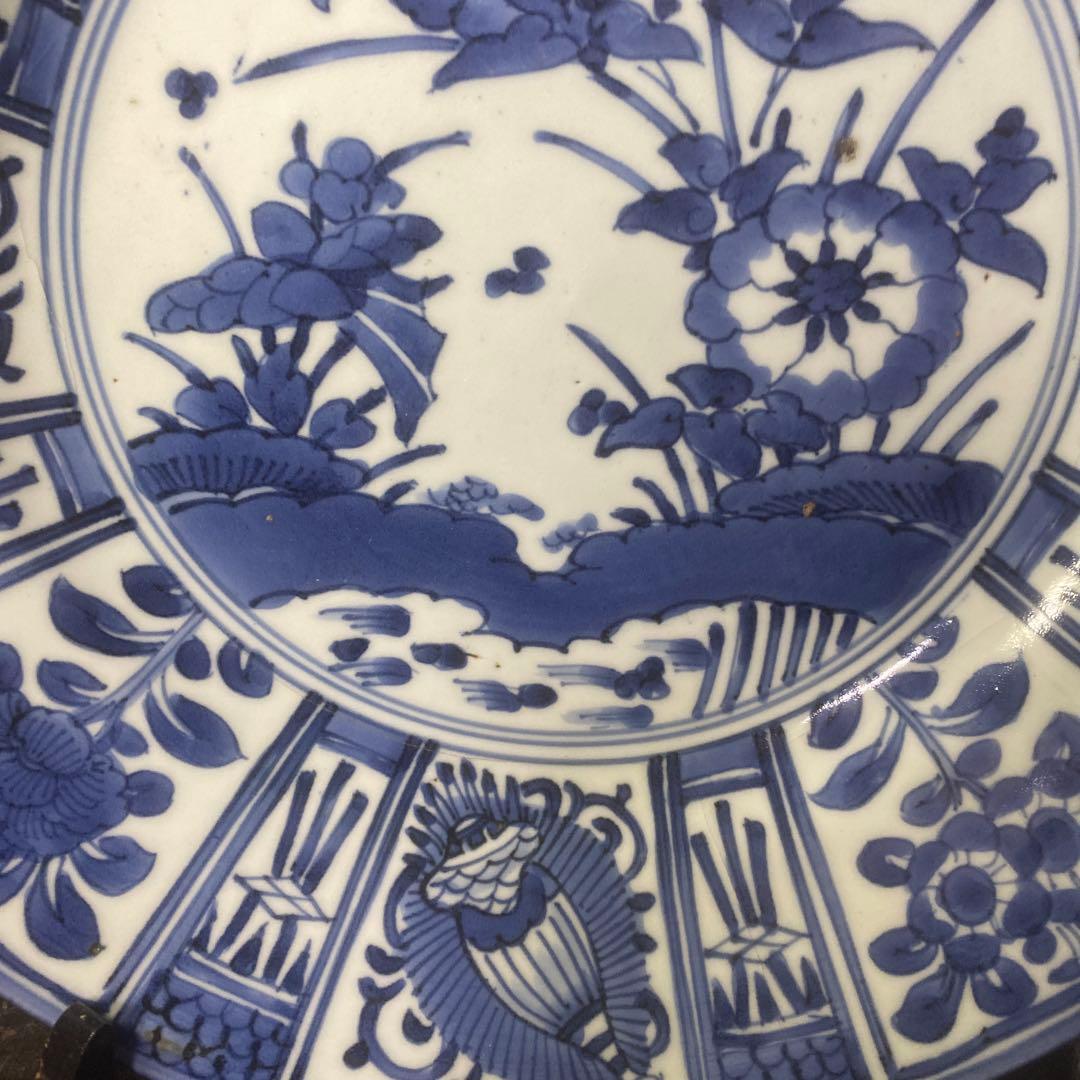 ヨーロッパ里帰り古伊万里芙蓉手大皿