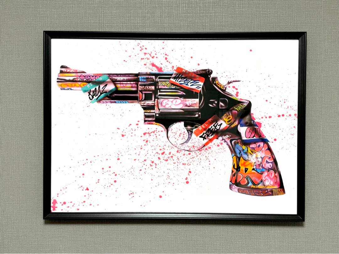 No.160フレーム付きキャンバスアート　ブランドアートポスター　ストリート絵画