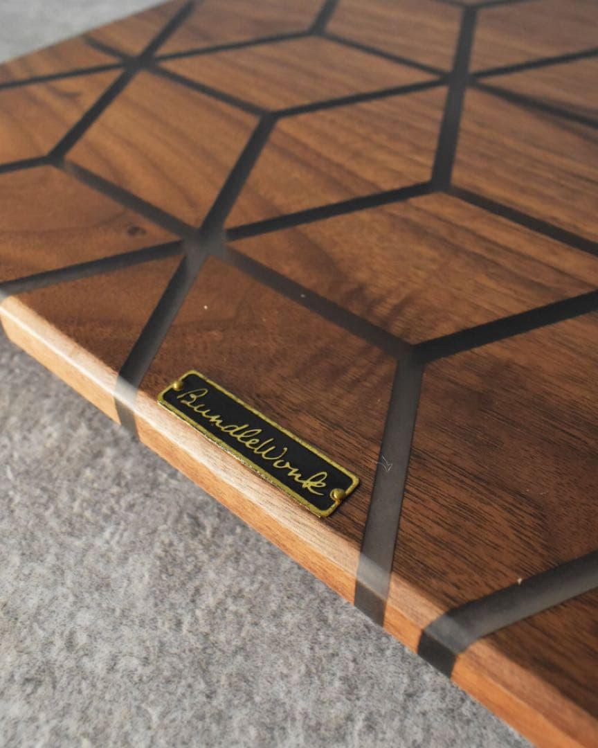 WANTKEYCAMP オマージュ/脚付シェルコン＋ウォルナット×レジン