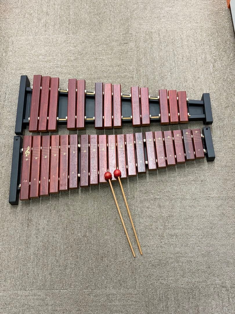 極美品 Zen-on ゼンオン シロフォン ZX-32P 木琴 バチ付 純正品