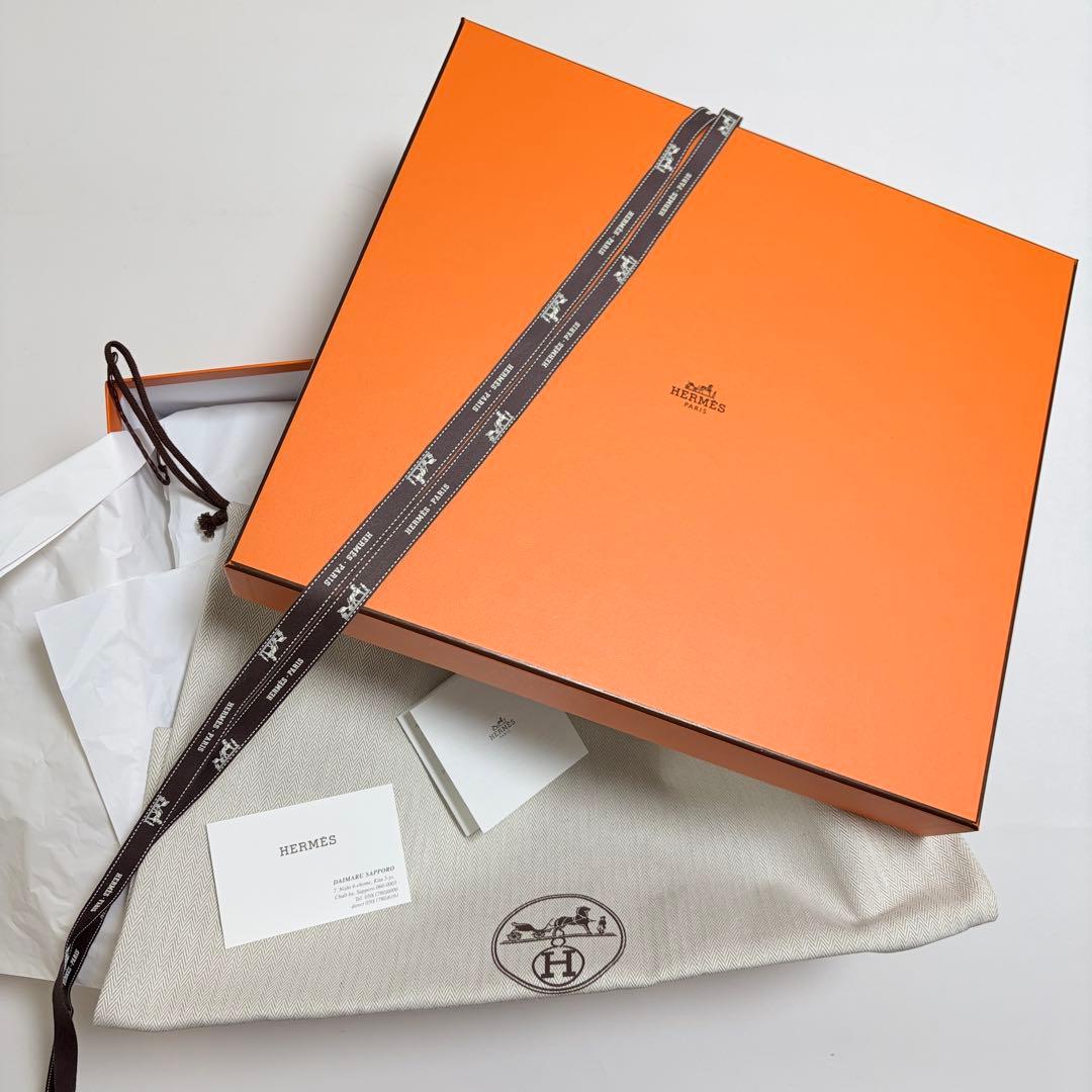 美品　エルメス　空箱　巾着袋　大　ギフトボックス　ガーデンパーティーTPM用