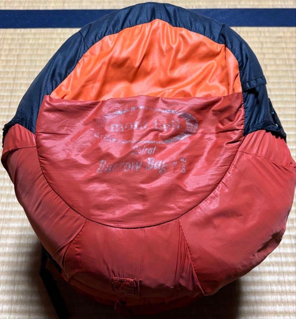 モンベル mont-bell バロウバッグ #1 シュラフ 寝袋 キャンプ