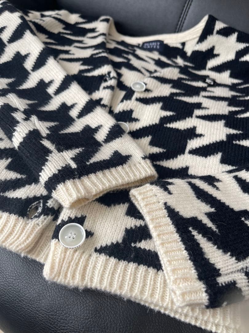 PEARY GATES パーリーゲイツ 千鳥格子 カーディガン