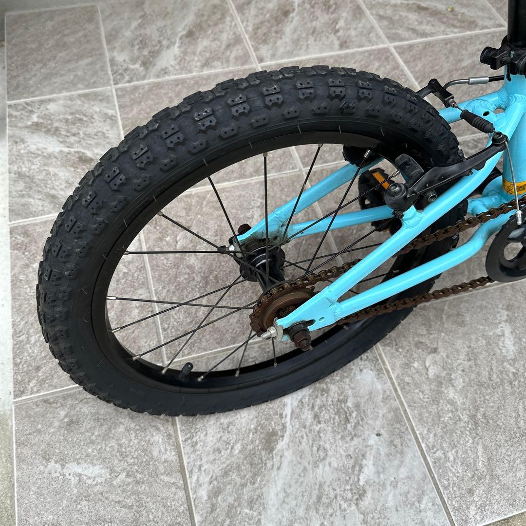 みつき　ヨツバサイクル　18インチ　ラムネブルー　直接手渡し希望