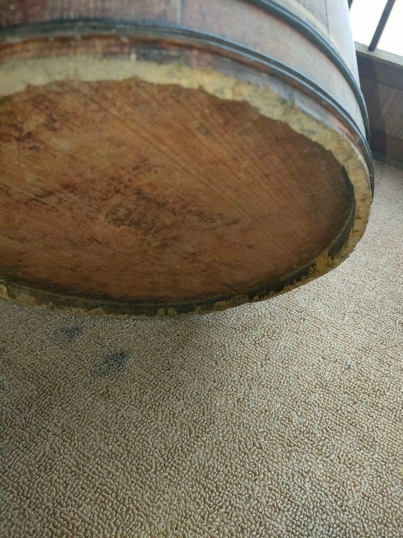 古道具　樽　バケツ　水汲み　水桶　桶　レトロ　ヴィンテージ　木製　木　年代物