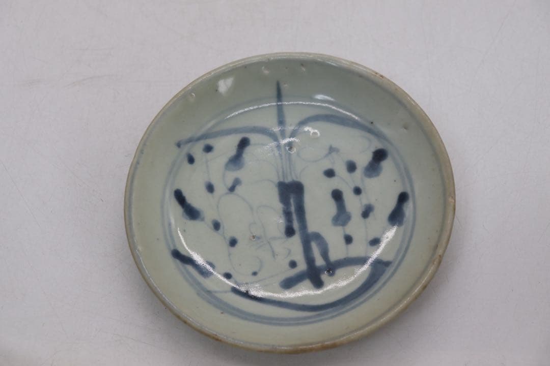 中国　清時代　染付小皿9点　送料込み250707