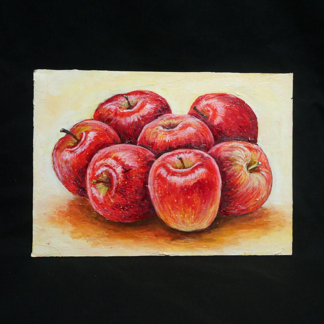 油絵 油彩 油彩画 絵画 絵【七つの林檎】