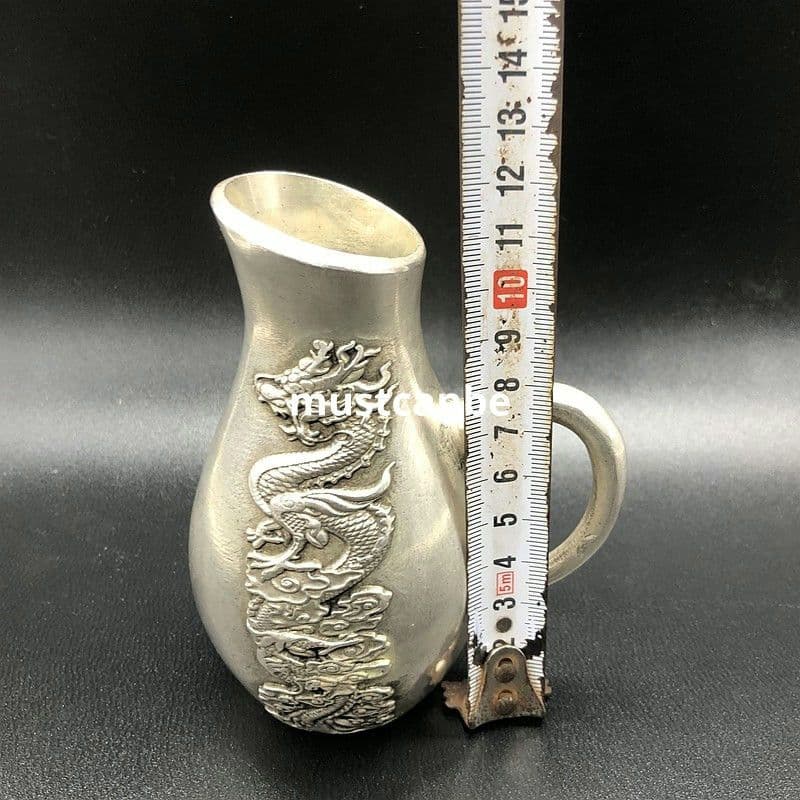 銅 細工 龍鳳分酒器 装飾品 工芸品 置物