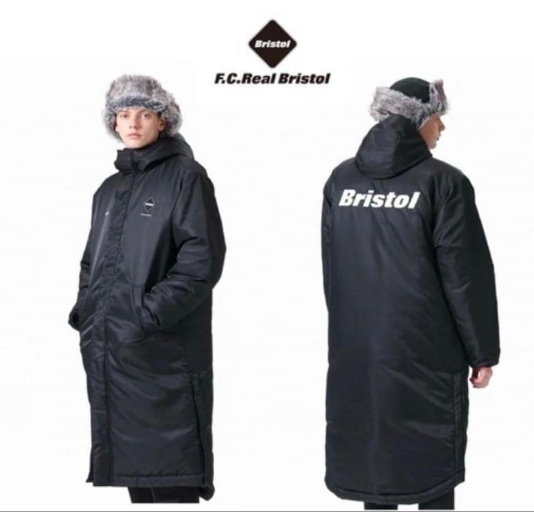 fcrb 「MAJESTIC BENCH COAT」ブラック　ベンチコート