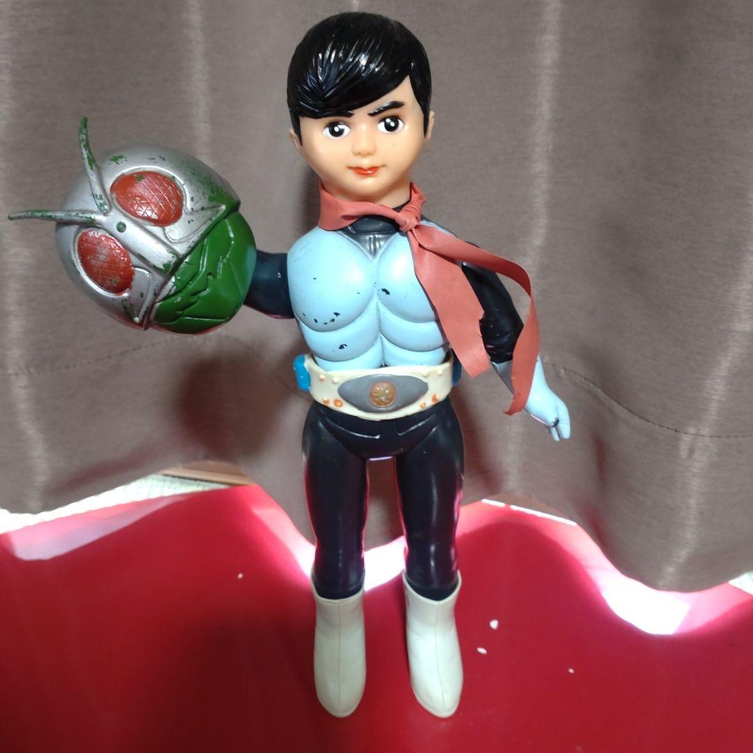 旧バンダイ　仮面ライダー　スタンダードソフビ　ポピー　当時物　面取れ　当時物