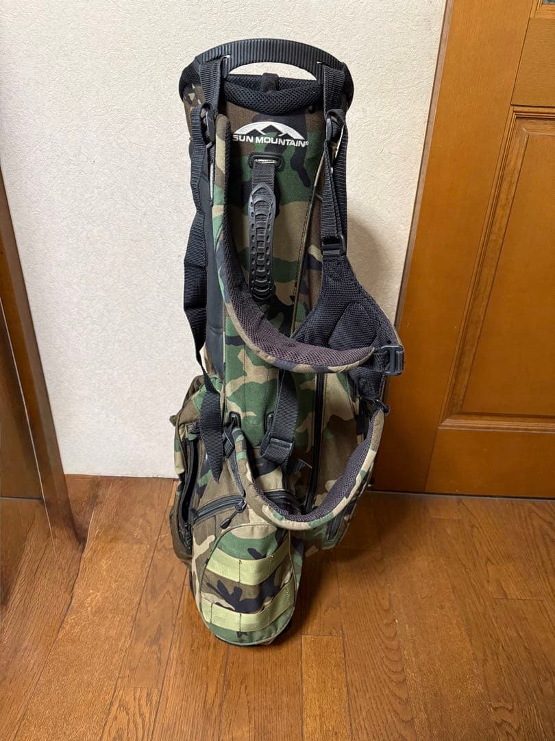 訳ありBeams Golf+BRIEFINGコラボ　迷彩キャディバッグ