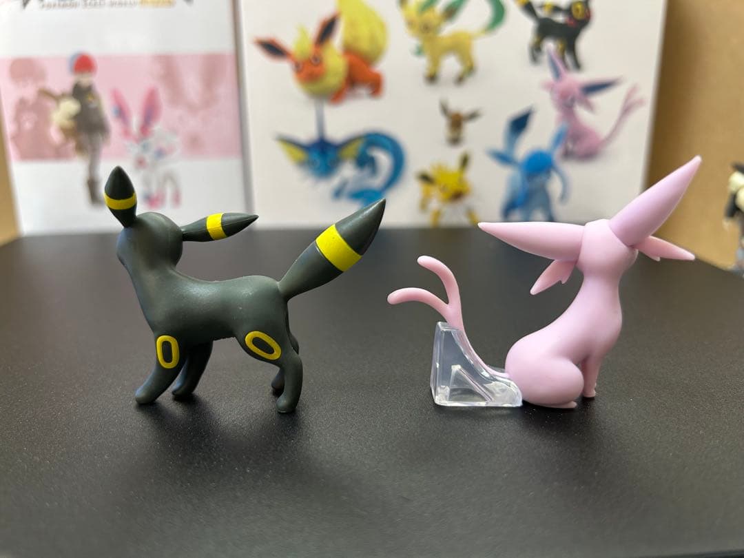 ポケモン　スケールワールド　フィギュア　イーブイ進化セット　ボタン＆ニンフィア