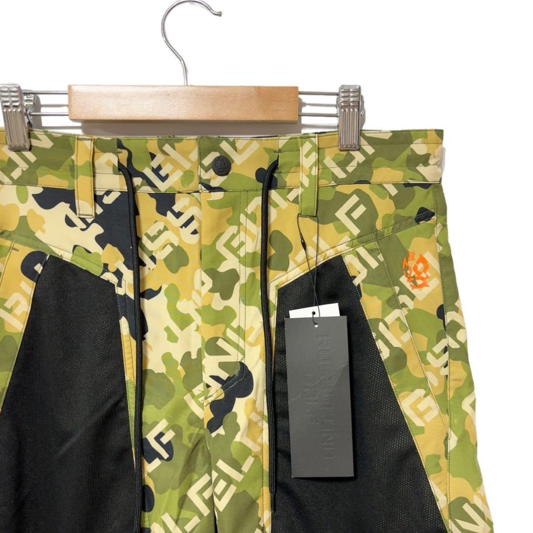 新品 ラッセルノ ゴルフ メッシュ ポケット ショーツ カーキ カモ XL 6