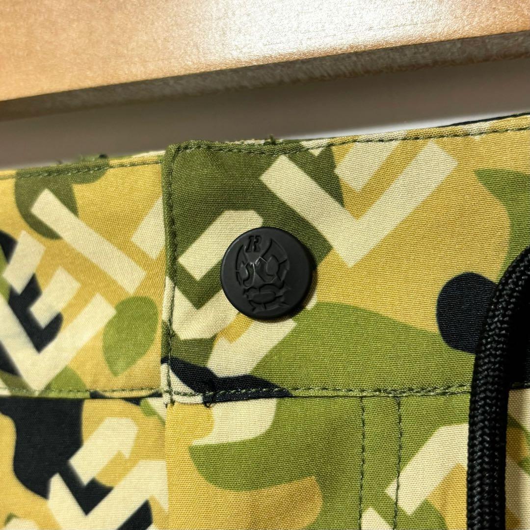 新品 ラッセルノ ゴルフ メッシュ ポケット ショーツ カーキ カモ XL 6