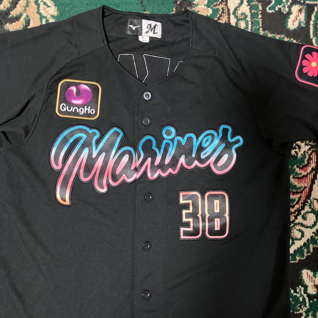 千葉ロッテマリーンズ　ブラックサマー　ユニフォーム　髙部　38