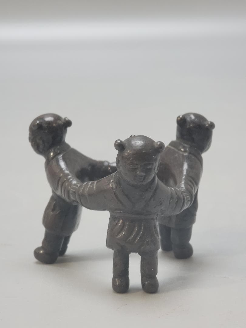 茶道具 古銅 三唐子 蓋置 骨董品 古美術