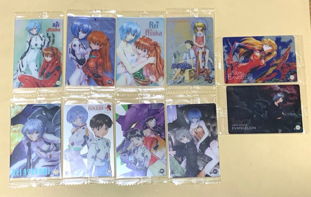 エヴァンゲリオン　ウエハース　カード　貞本絵　10枚セット