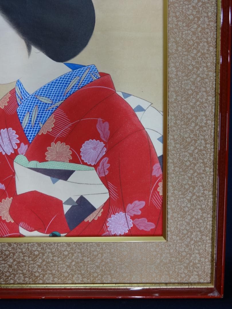 ： 北野恒富 舞妓 1929年頃 肉筆水彩画　紙本著色 美人画 浮世絵