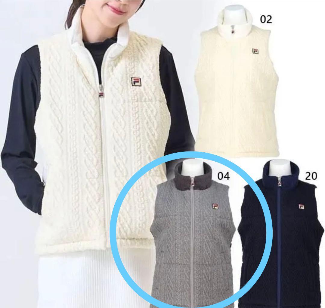 フィラ テニスウェア ベスト サイズS グレー