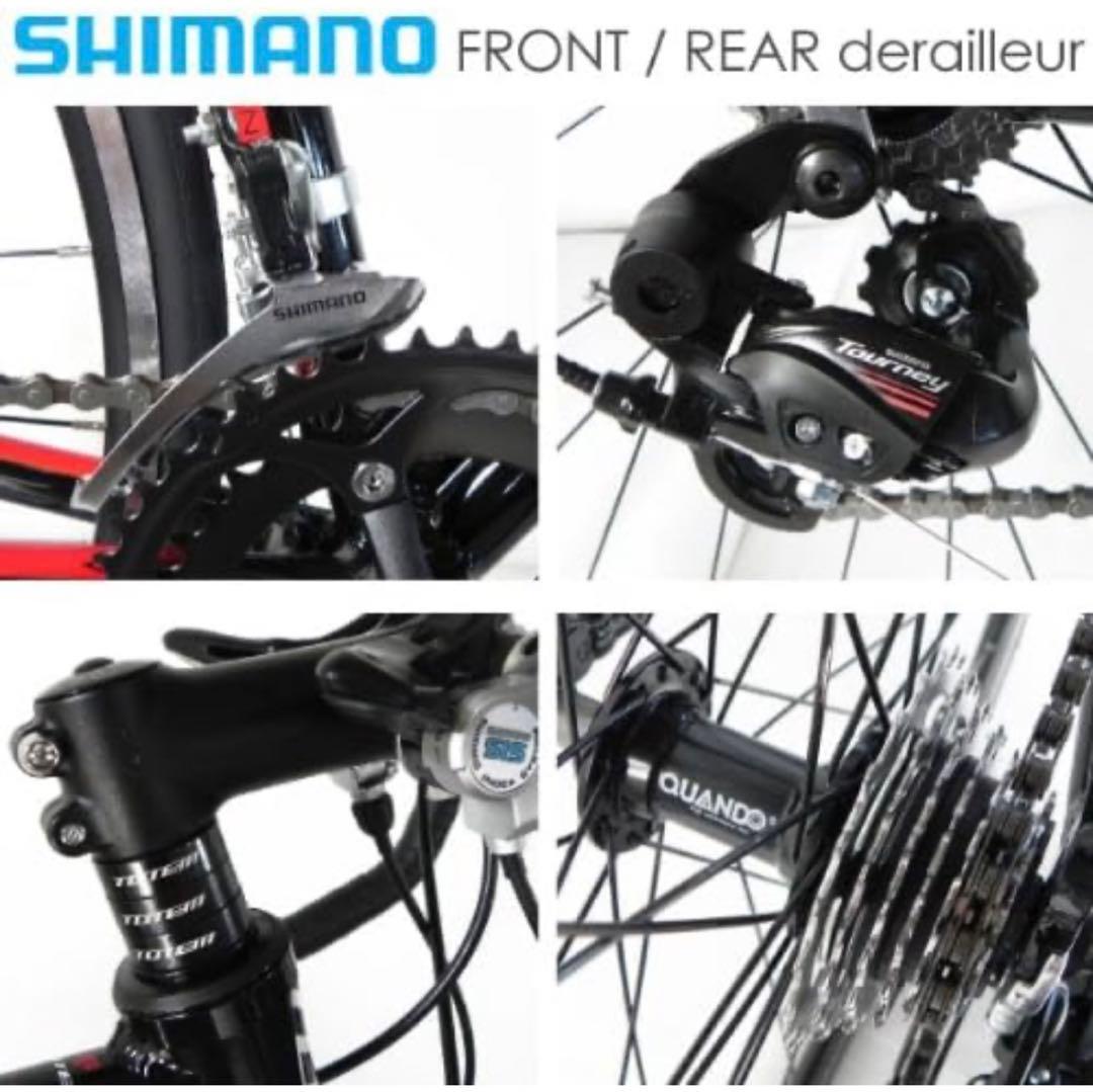 ホワイト アルミフレーム ロードバイク