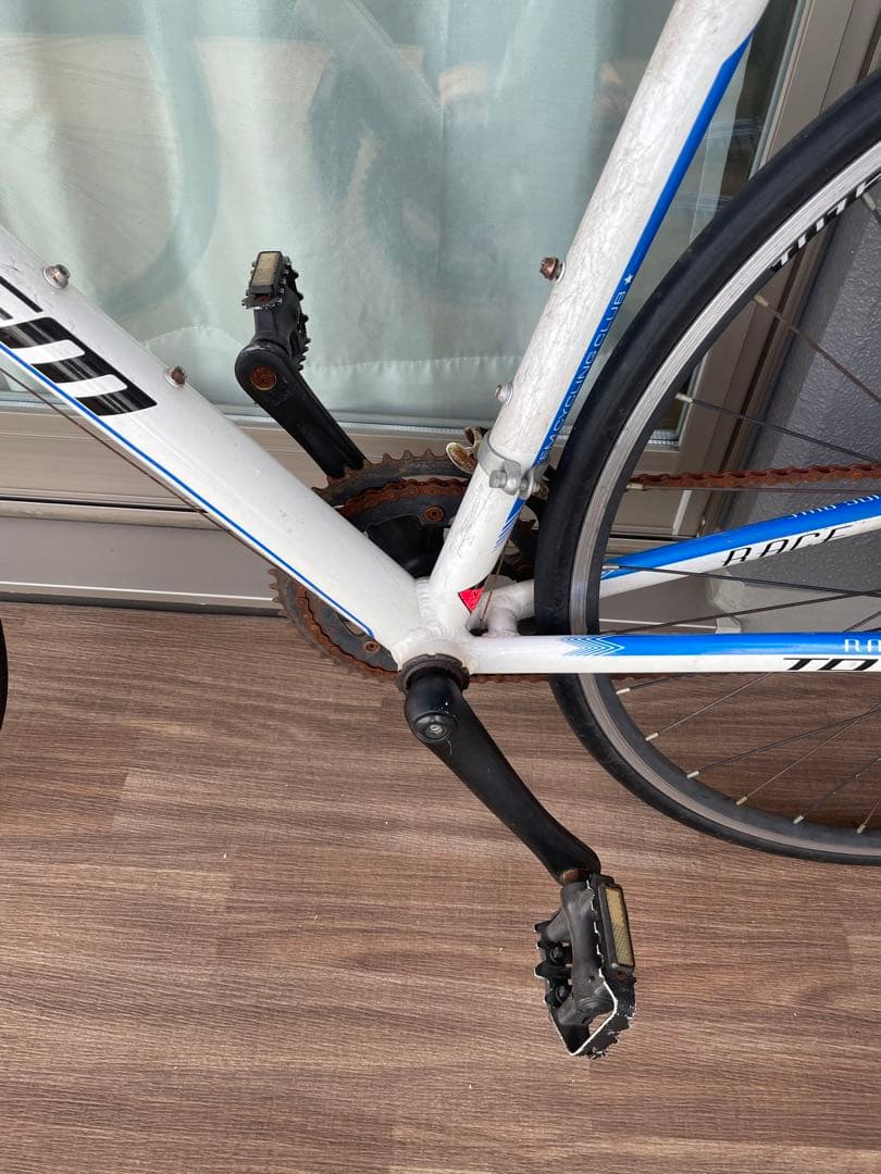 ホワイト アルミフレーム ロードバイク