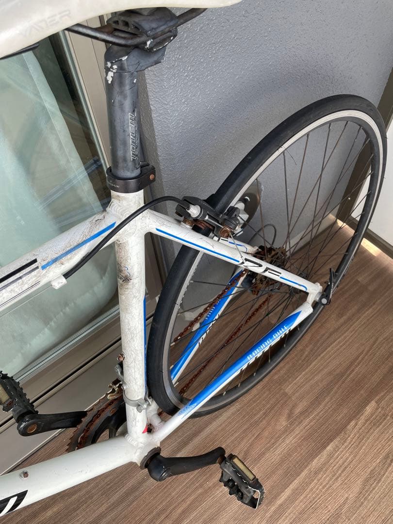 ホワイト アルミフレーム ロードバイク