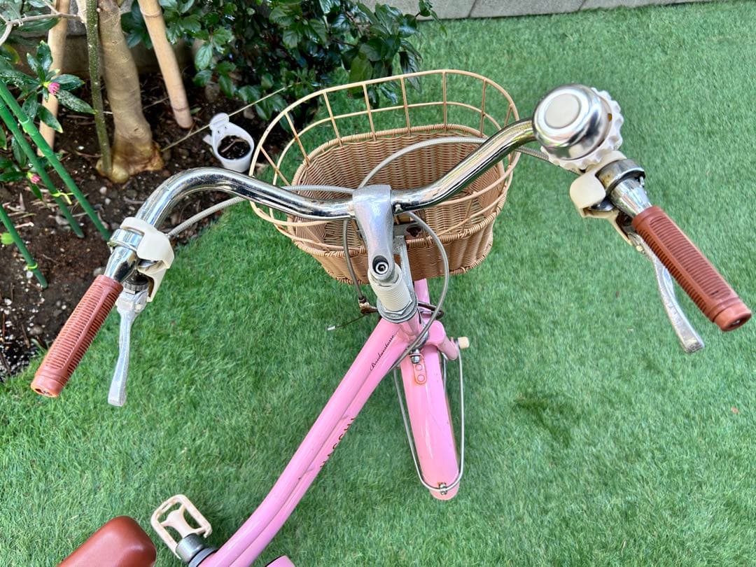 ブリヂストン HACCHI 子供用自転車 ピンク 18インチ スタンド付き