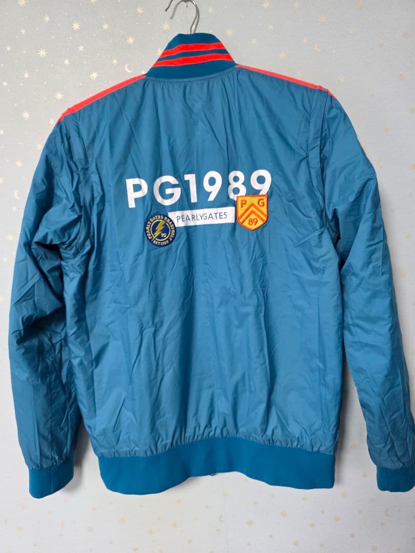 美品パーリーゲイツ蓄熱・防風・撥水中綿リバーシブルジャケット４