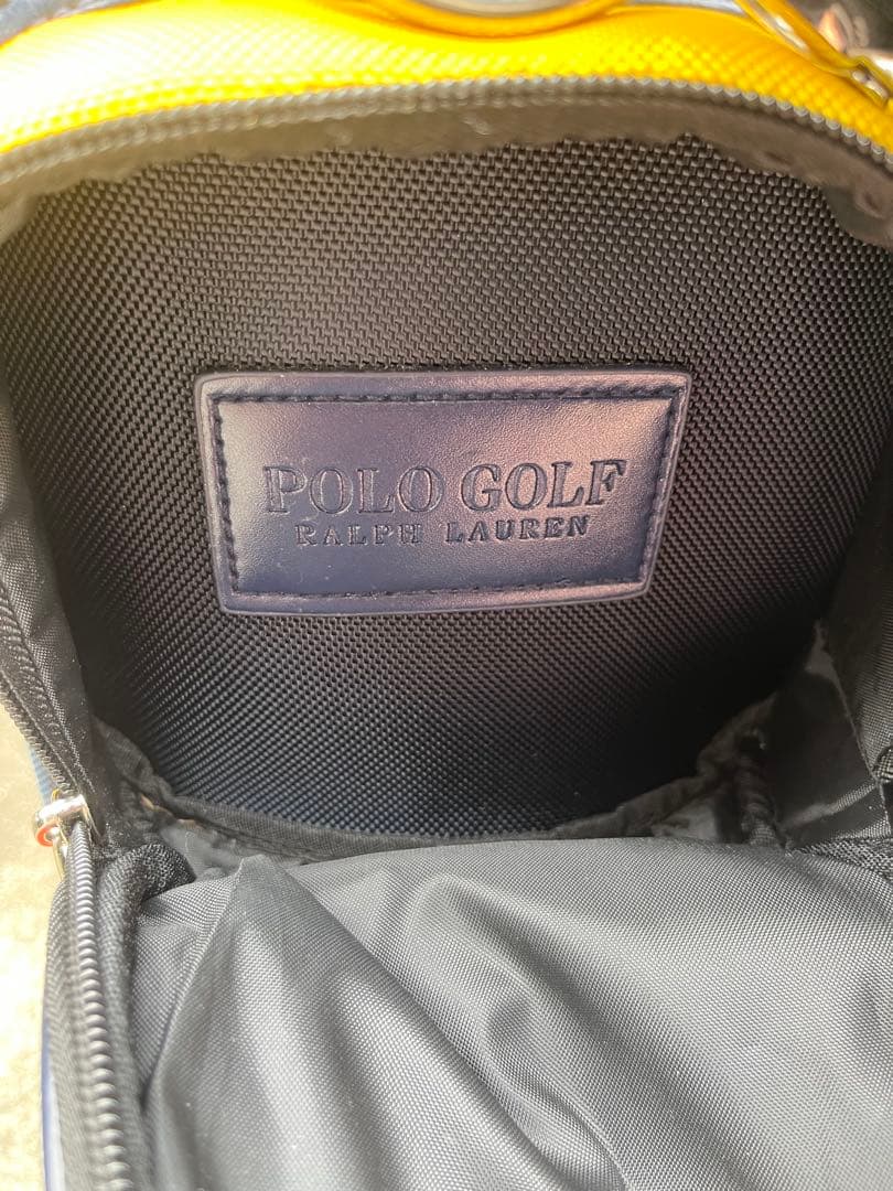 POLO キャディバッグ ネイビー/グリーン