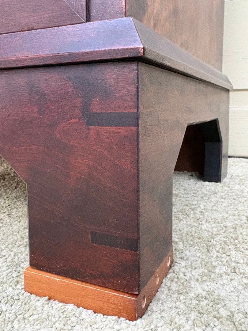 【希少】松本民芸家具 #66型 高山式ライティングビューロー 無垢材