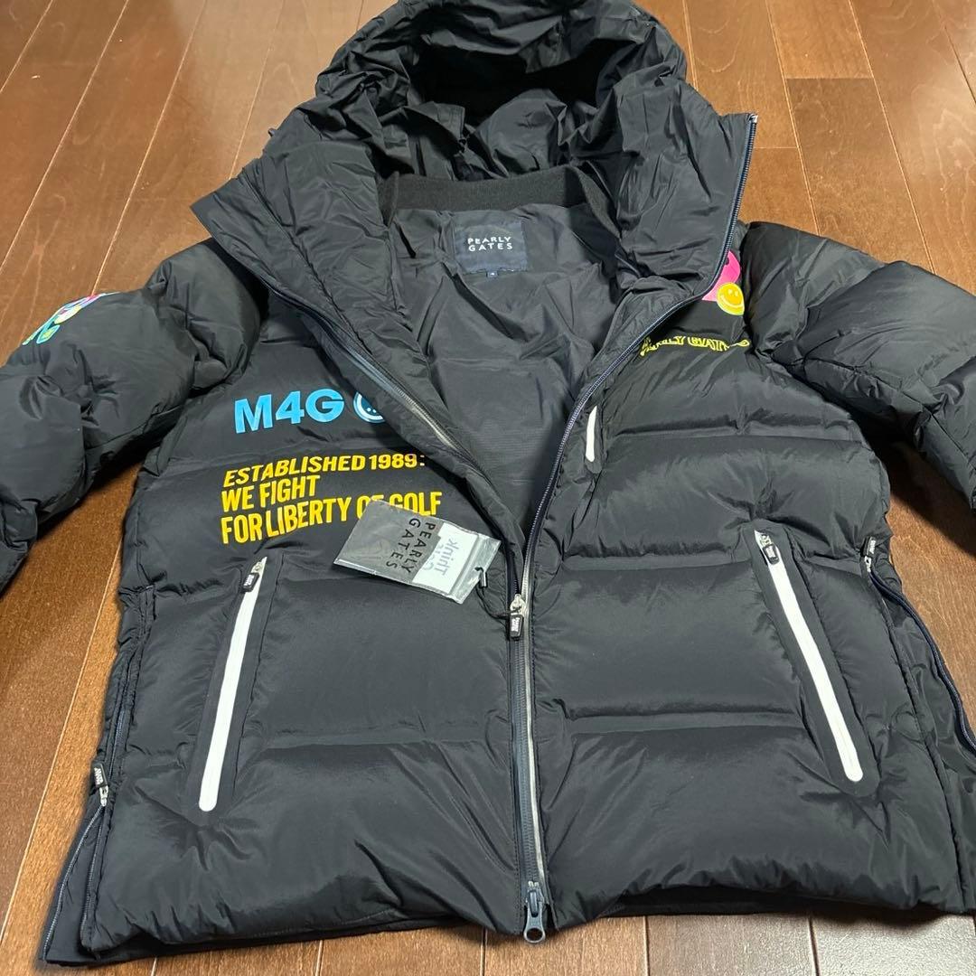 パーリーゲイツ12dダウンジャケット濃紺色サイズ4