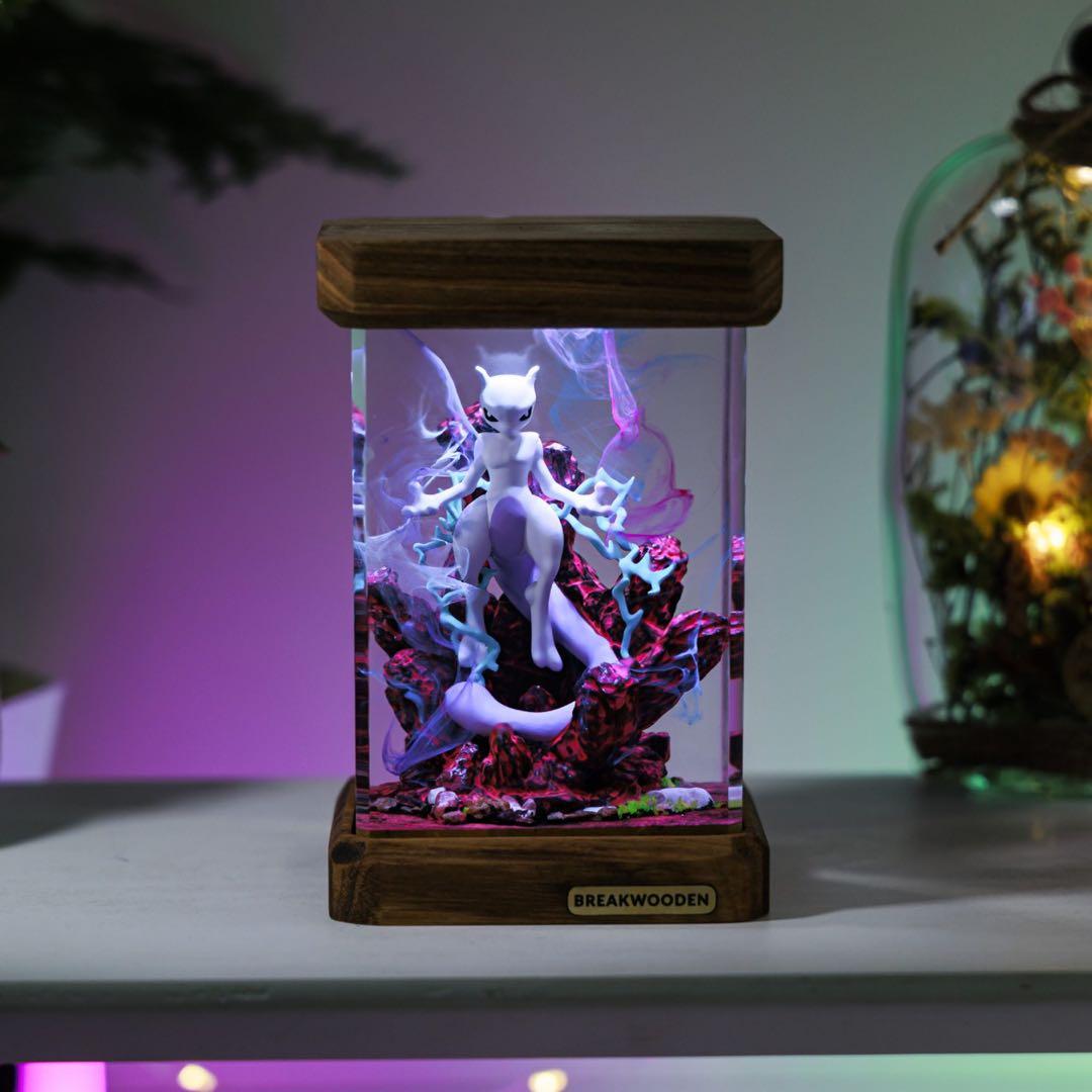 Lサイズ - ミュウツーポケモンのエポキシランプ