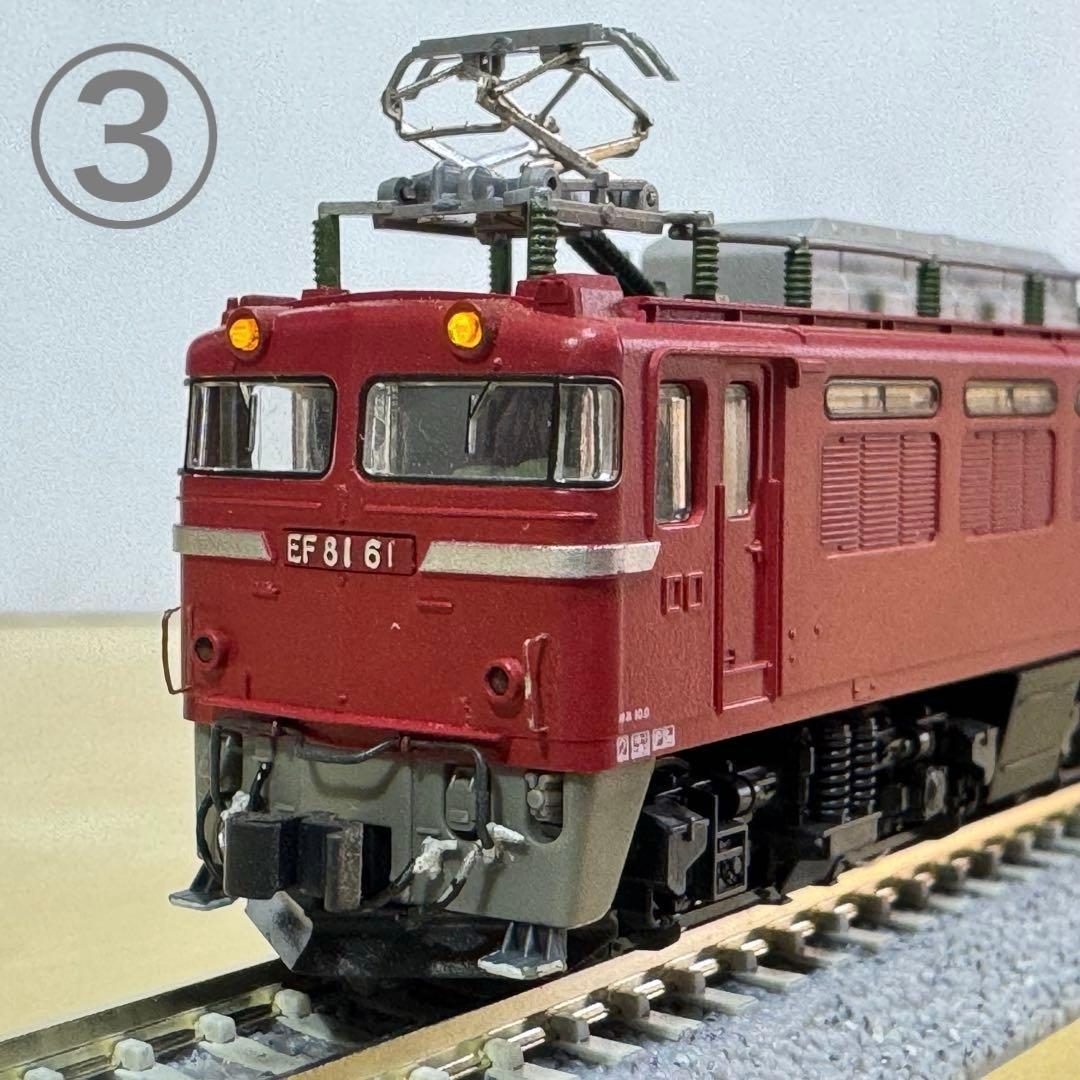 Nゲージ EF81電気機関車 5両セット ジャンク扱い