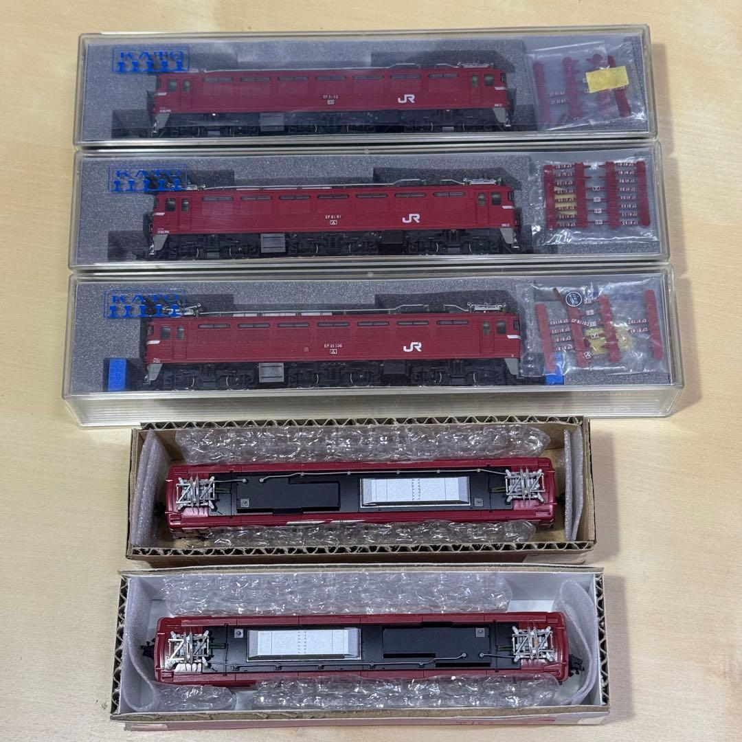 Nゲージ EF81電気機関車 5両セット ジャンク扱い