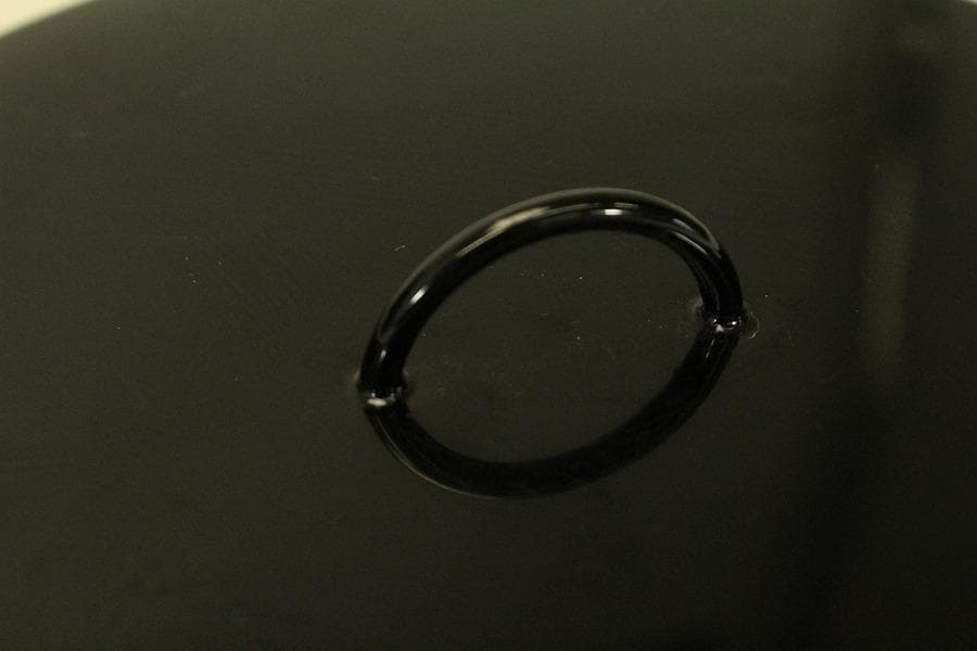 中国美術 黒釉 條紋壷 水指 茶道具伝来(ZE735)