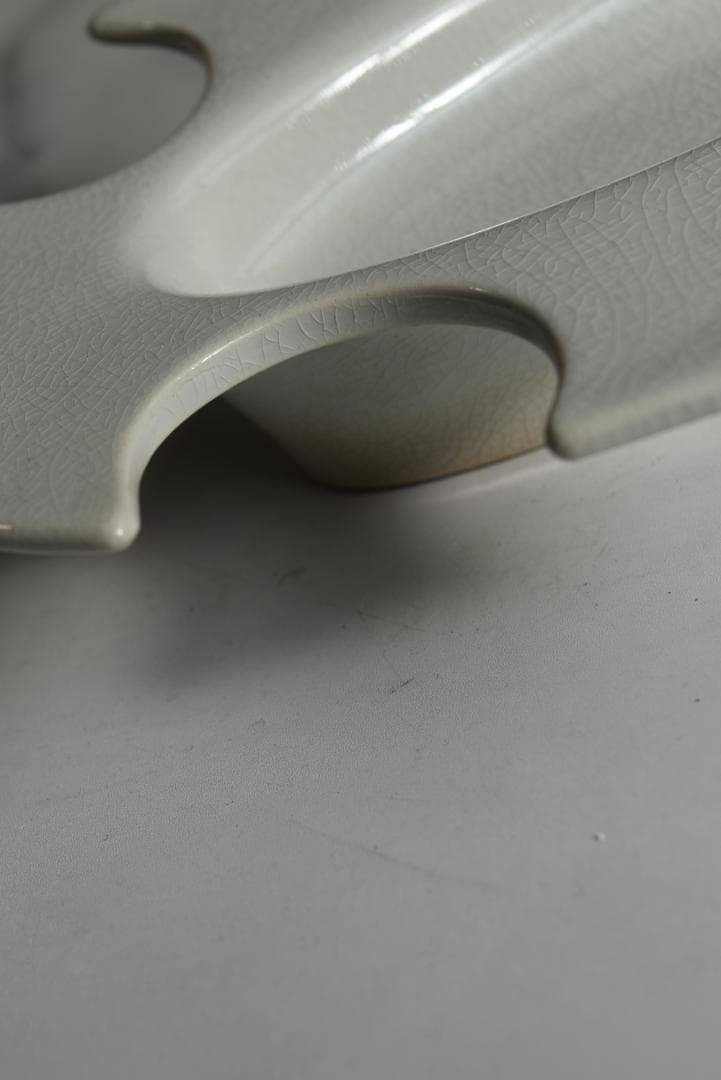 珍品　フランス19世紀　白釉　卵の器　美品　古道具坂田