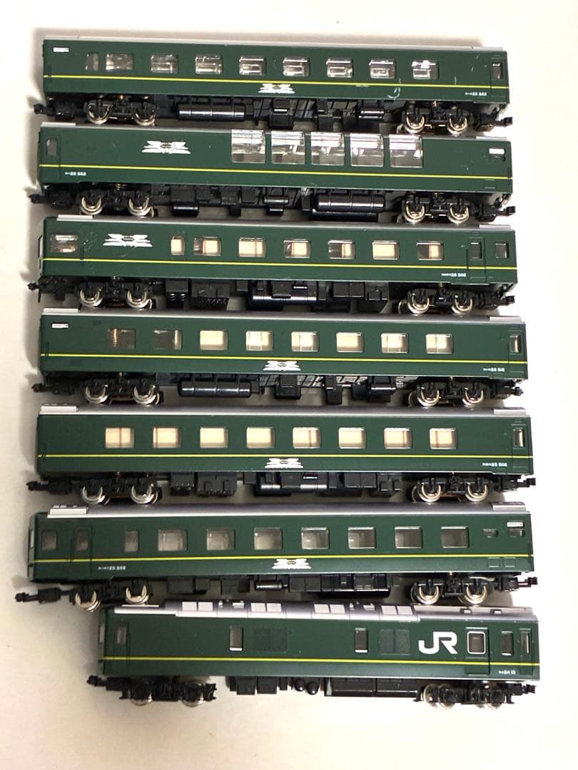 ゆ*ん様 トワイライトエクスプレス24系細部加工品　tomix ライト室内灯点灯